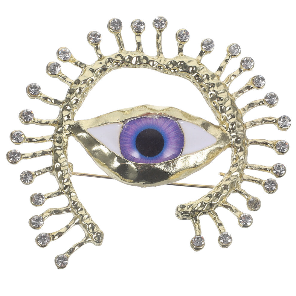 Eye Brooch Pin Retro Hat Decorative Backpack Pin