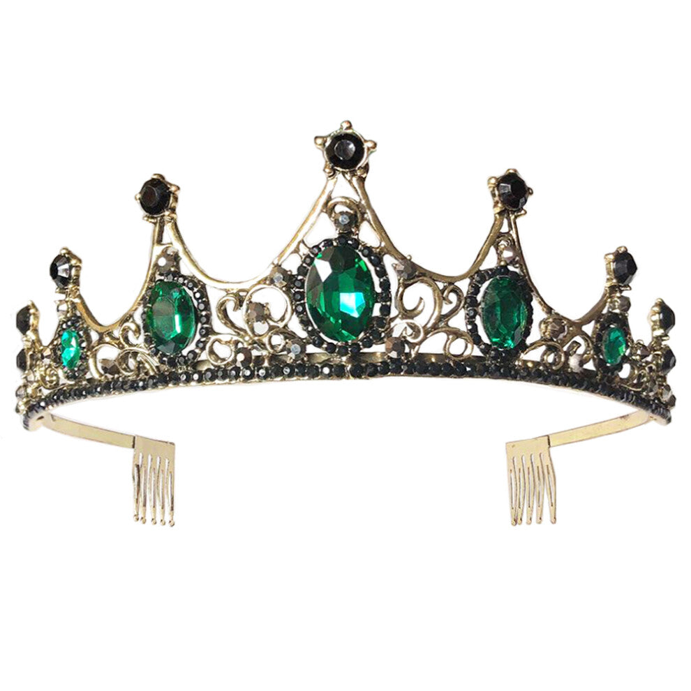 2pcs Rhinestone Crown Wedding Headdress Party Hair Accessories