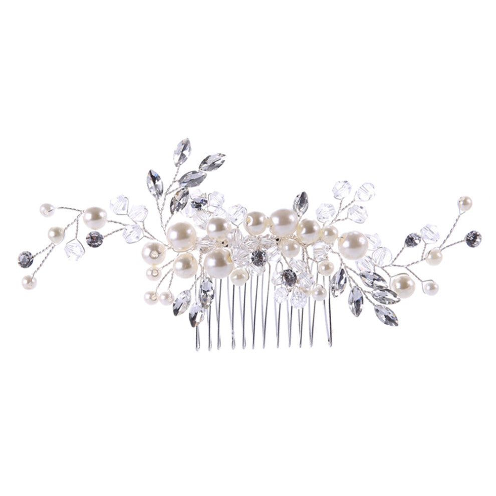 3pcs Fashion Hair Comb Pearls Crystals Bridal Hair Accessories