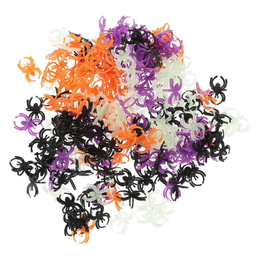 400 Pcs Spider Shape Finger Ring for Halloween Trick or Treat