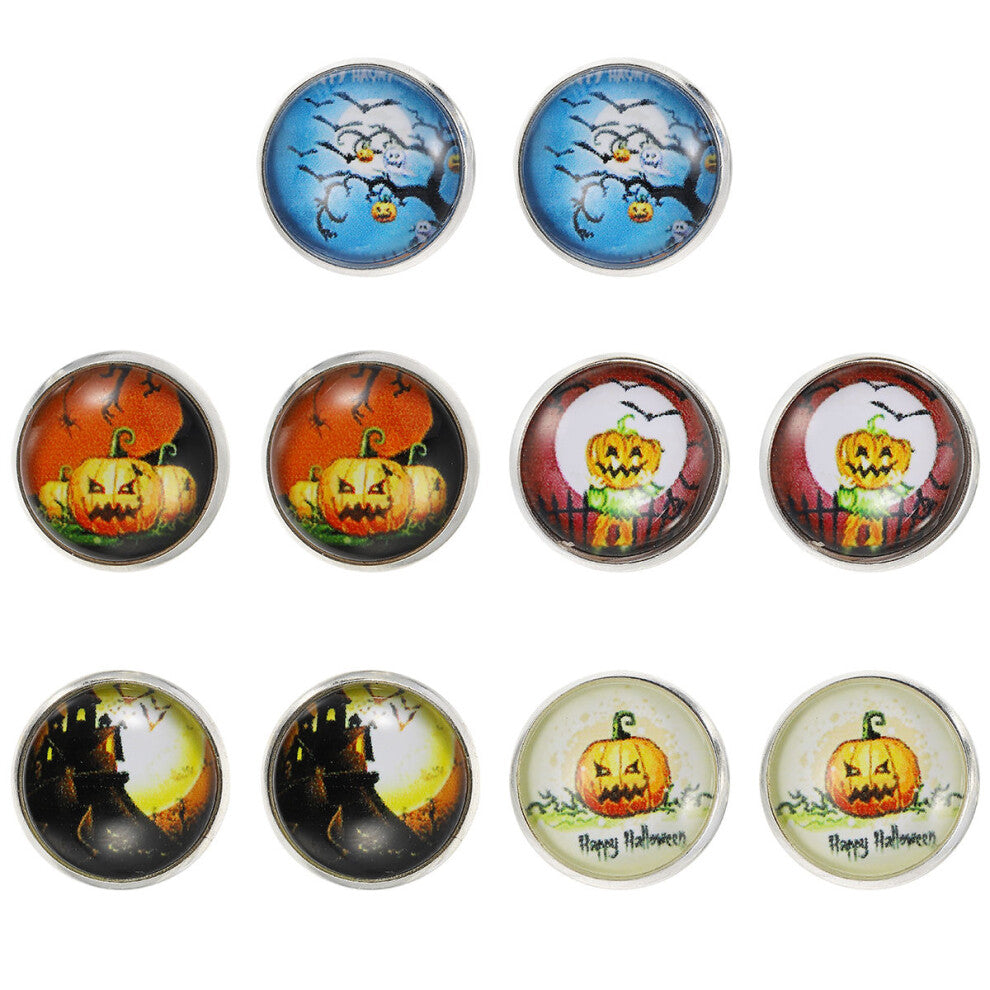 10 Pairs Halloween Ear Studs for Women Girls Jewelry