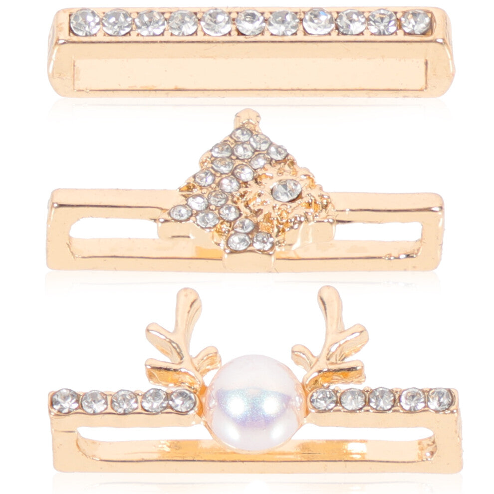 15 Pcs Smartwatch Strap Alloy Rings Watch Band Ornaments