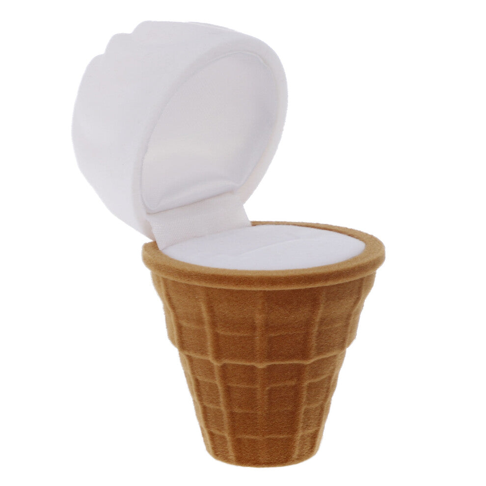 3 Pcs Simulate Ice Cream Ring Box Wedding Case