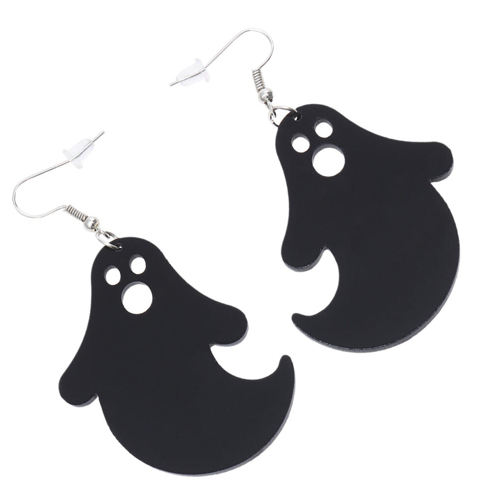 1 Pair Halloween Ghost Acrylic Ear Studs for Women