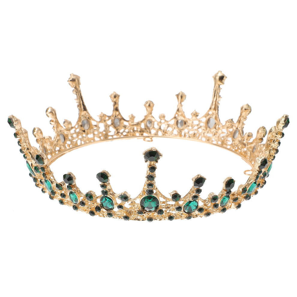 3 Pcs Glitter Rhinestones Crown Party Headband Hair Accessory