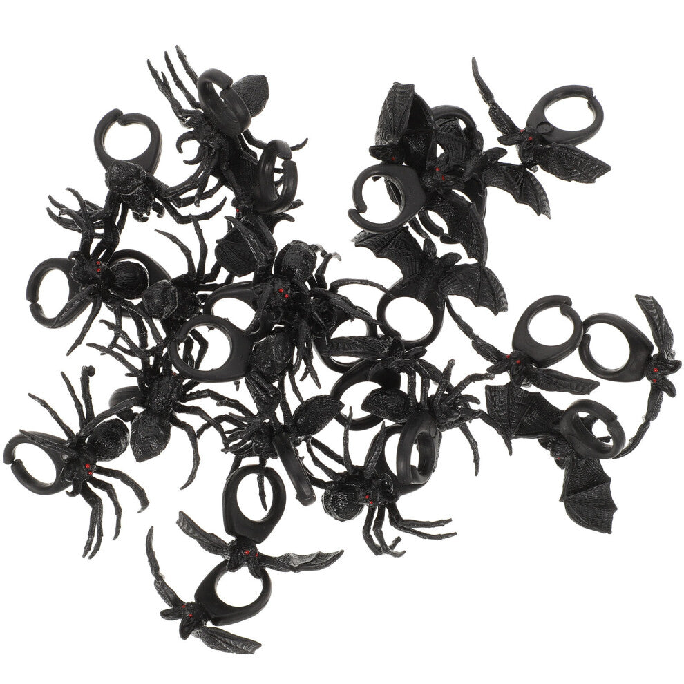 96 Pcs Halloween Party Ring Accessories Trick or Toy