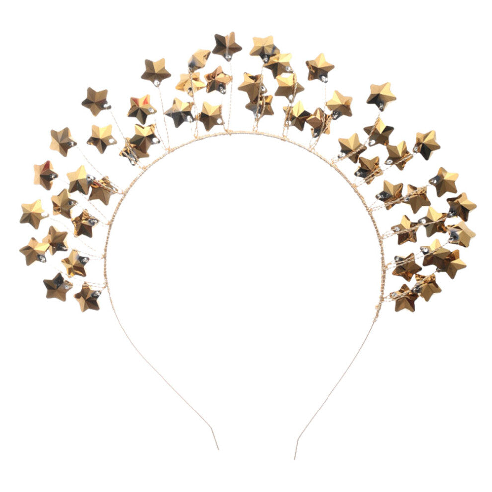 3pcs Bride Crown Star Headband Wedding Hair Hoops Party Favors