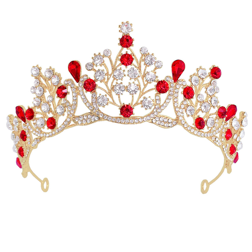 2 Pcs Bride Hair Accessories Wedding Headdress Golden