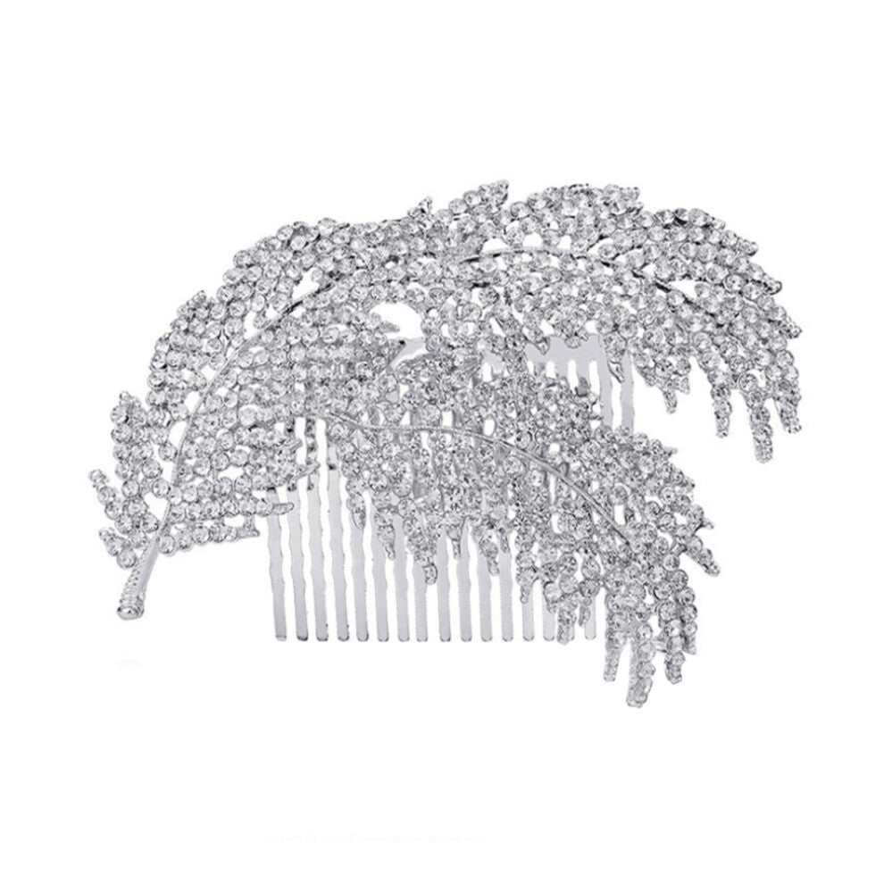 3pcs Leaf Design Bride Hair Comb Headwear Party Accessories