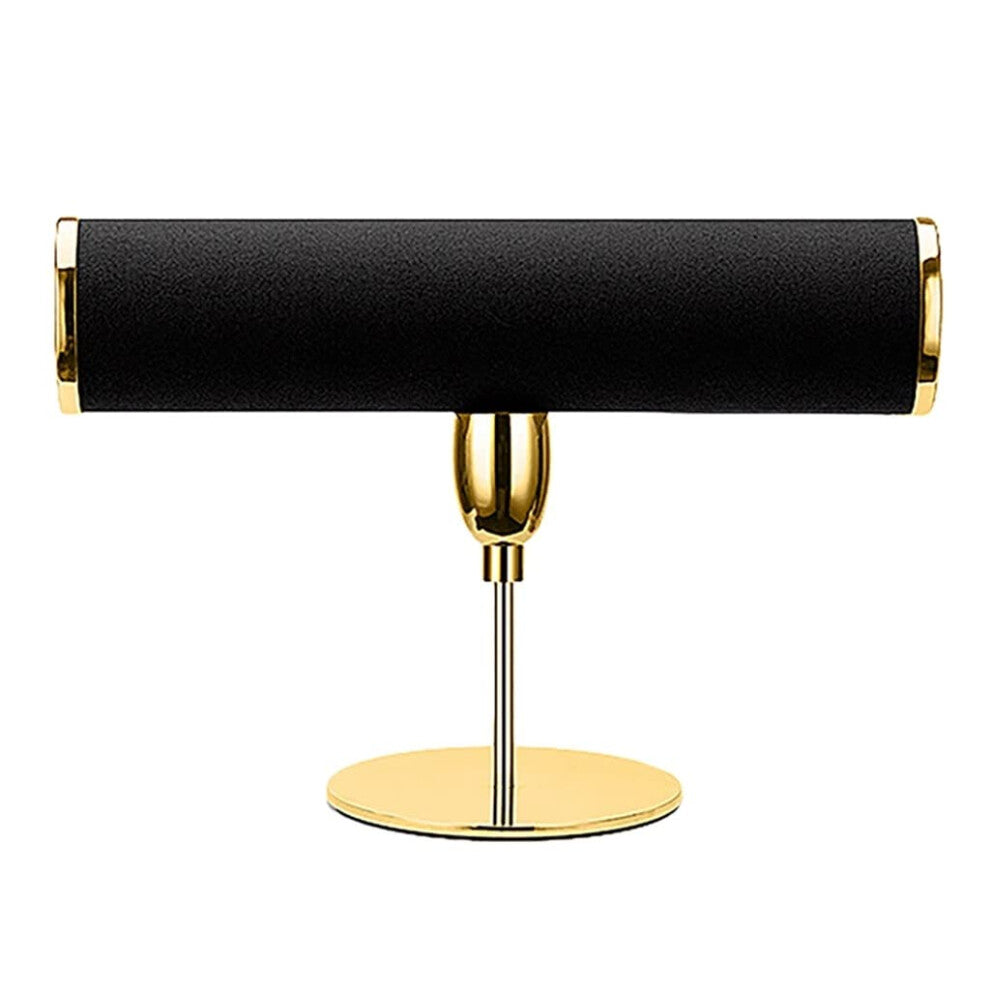 Microfiber Bracelet Chain Watch T-Bar Rack Jewelry Display Stand Holder 23.3 x 5.3 x 16cm Organizer for Accessories