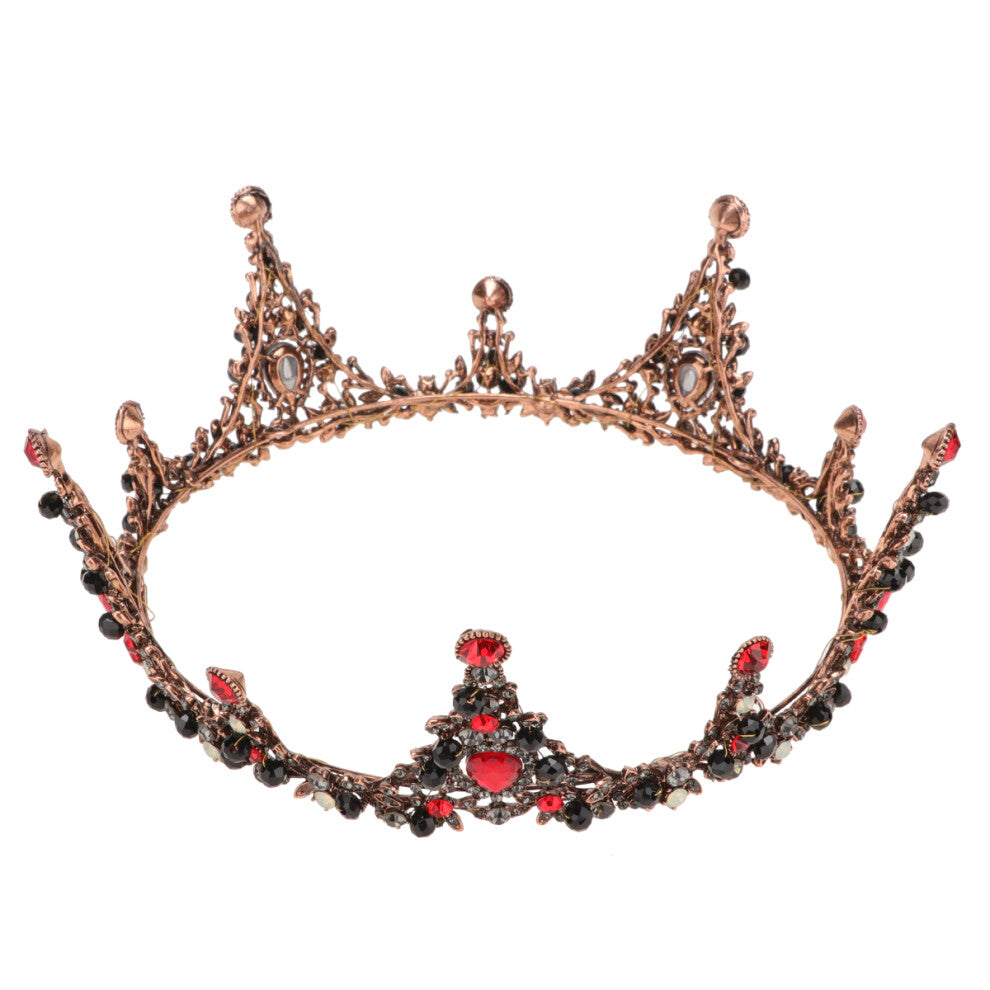 3pcs Vintage Baroque Tiara Crown Wedding Party Hair Accessories