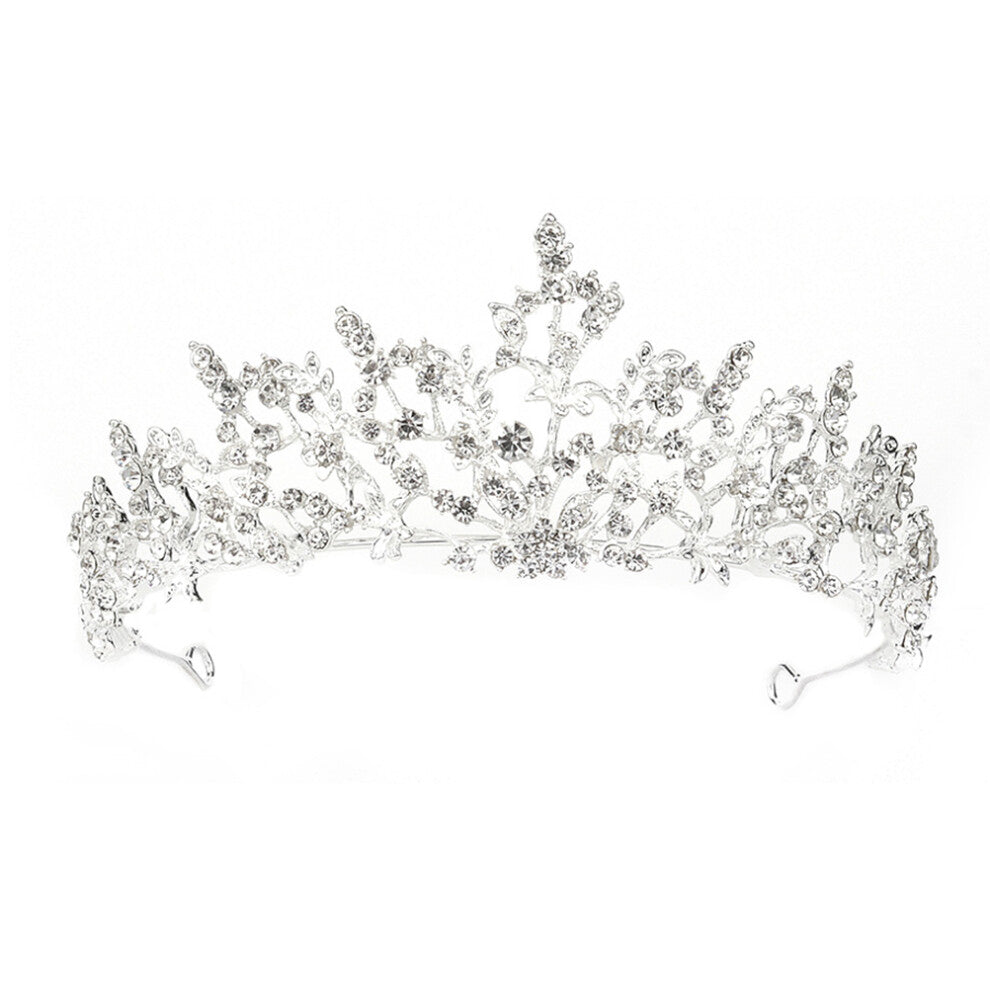 3 Pcs Rhinestone Hair Hoops Alloy Wedding Headband for Women