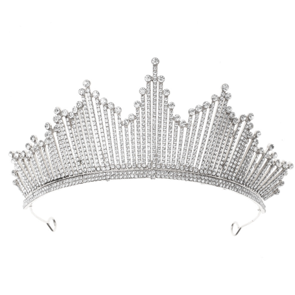 3pcs Crown Wedding Bridal Hair Accessories Party Silver