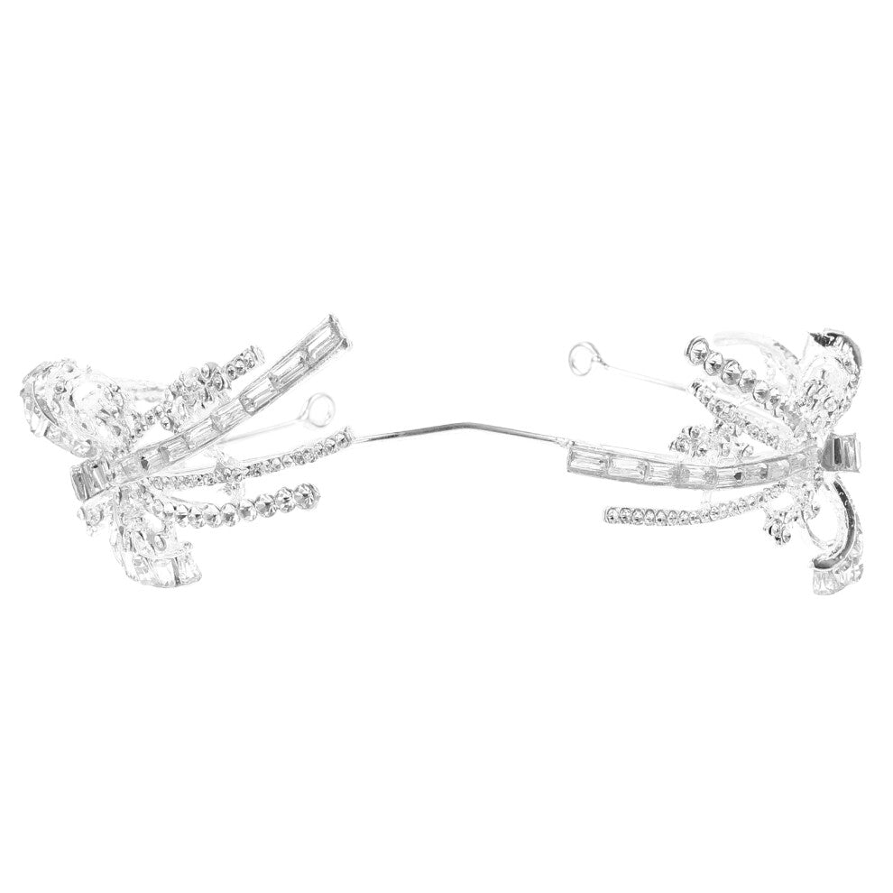 Crown Rhinestones Headband Glitter Headdress for Wedding Decor