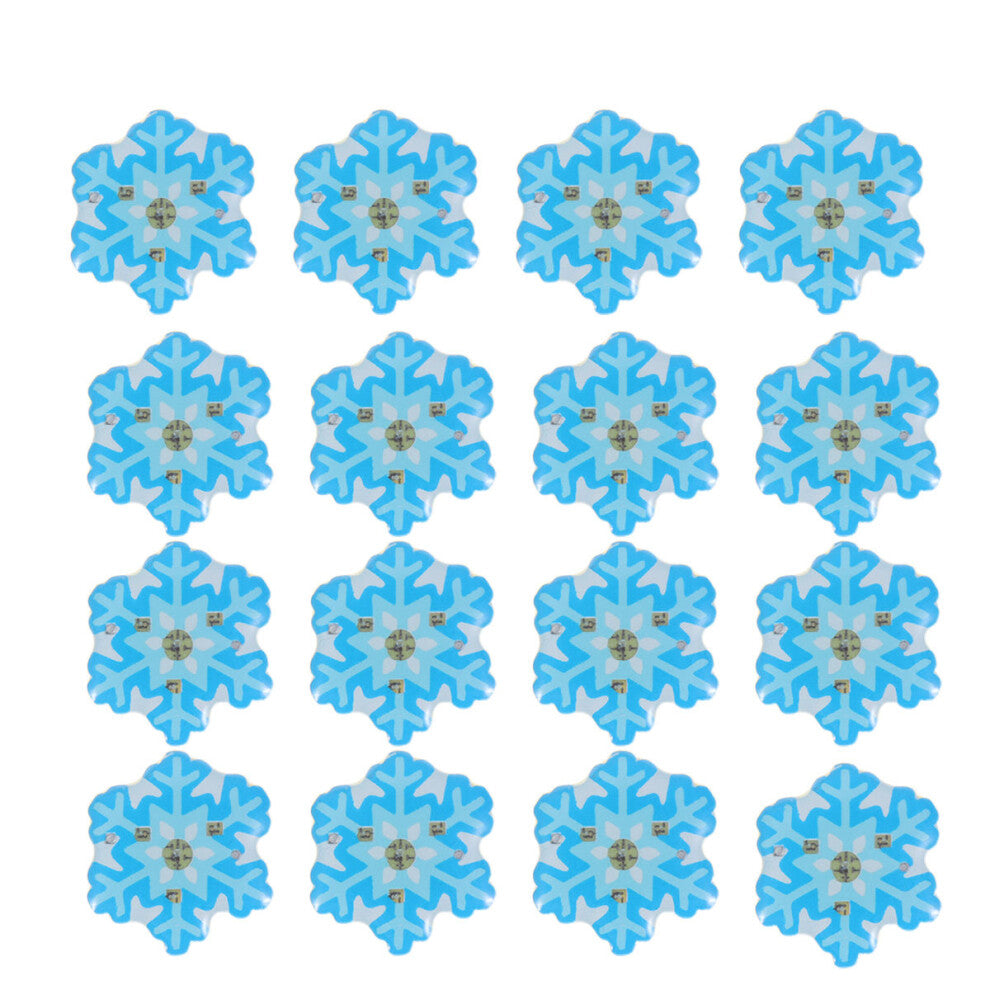 75 Pcs Christmas Glitter Brooches LED Badges Snowflake Enamel Gifts