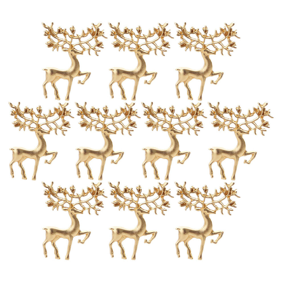 30 Pcs Elk Brooches Alloy Collar Buttons Lapel Accessories