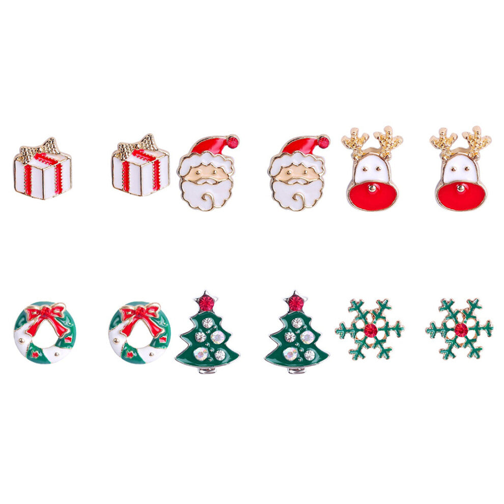 36 Pcs Christmas Earrings Studs Jewelry Gift for Women