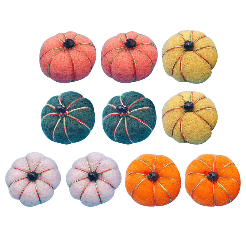 10pcs DIY Pumpkin Brooch Headdress Accessories