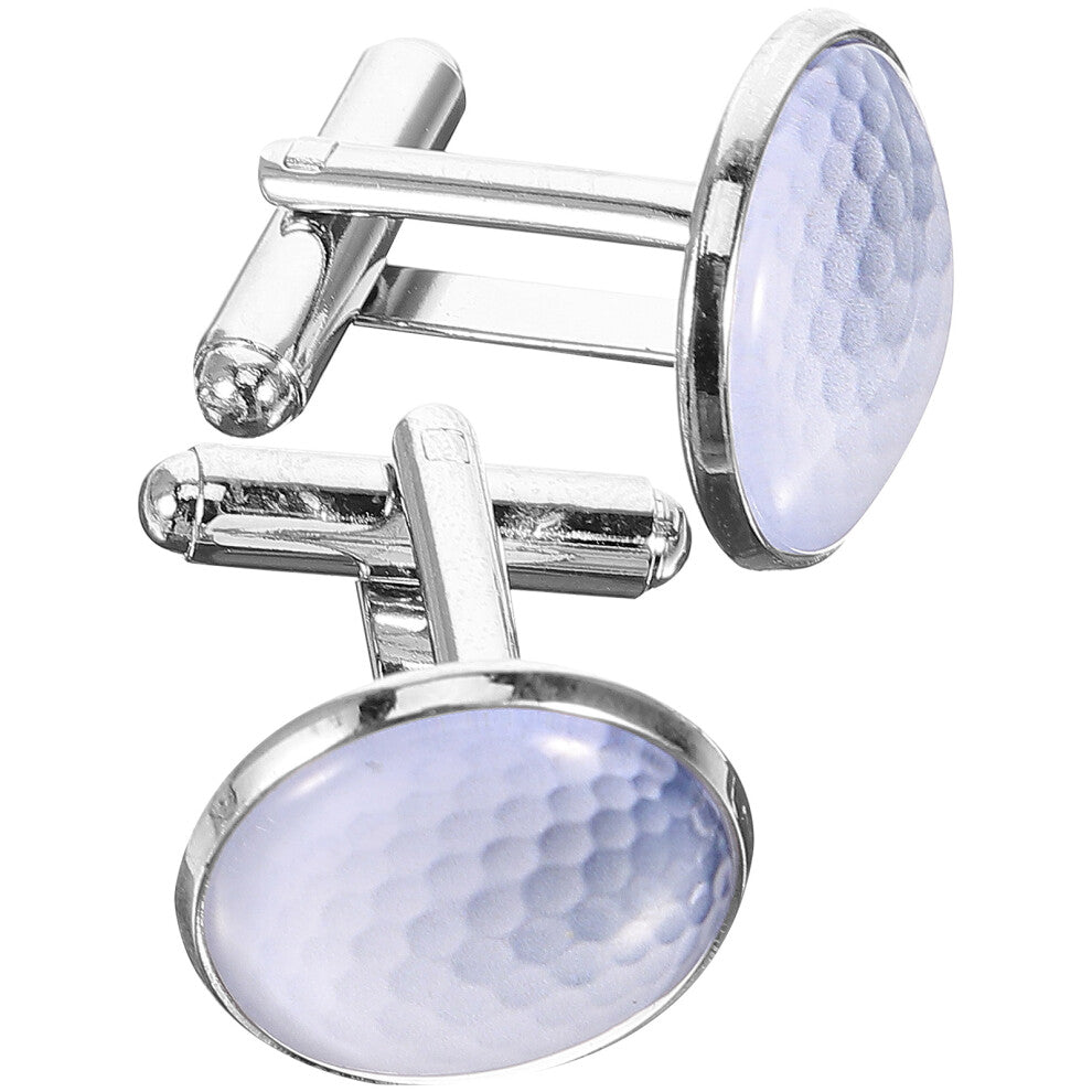 1 Pair Golf Shape Cufflinks for Suit Shirt Men Women