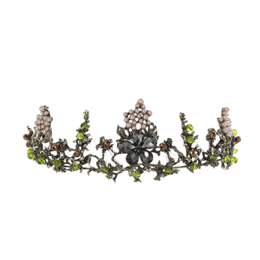 3pcs Baroque Hollow Alloy Bride Crown Wedding Accessories