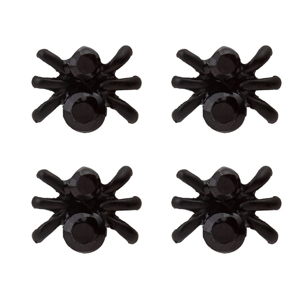 12 Pairs Little Spider Ear Studs Halloween Earrings