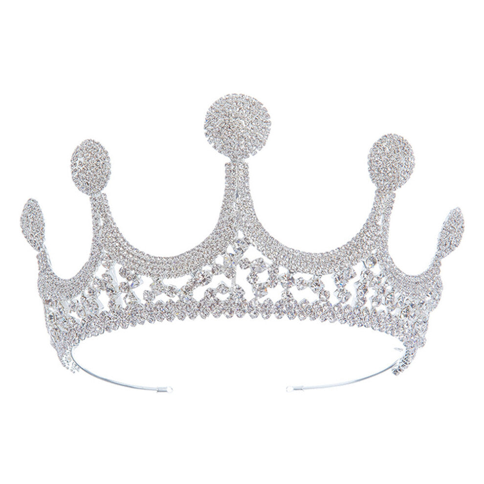 2pcs Bridal Hairband Crown Zircon Rhinestone Hair Accessories