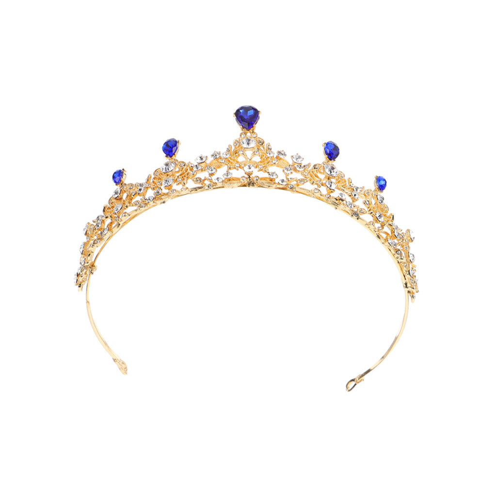 2pcs Bridal Rhinestone Alloy Golden Hair Accessories