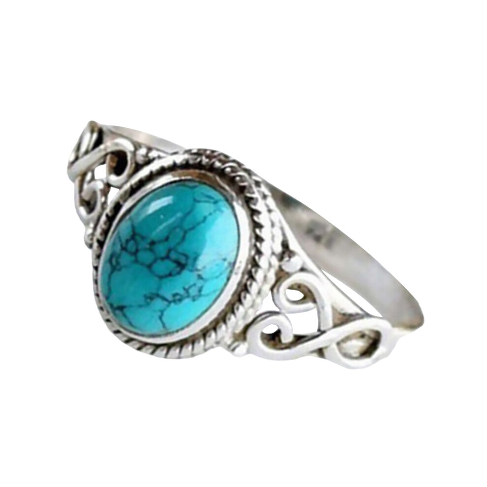 4pcs Turquoise Ring Engagement Jewelry for Women