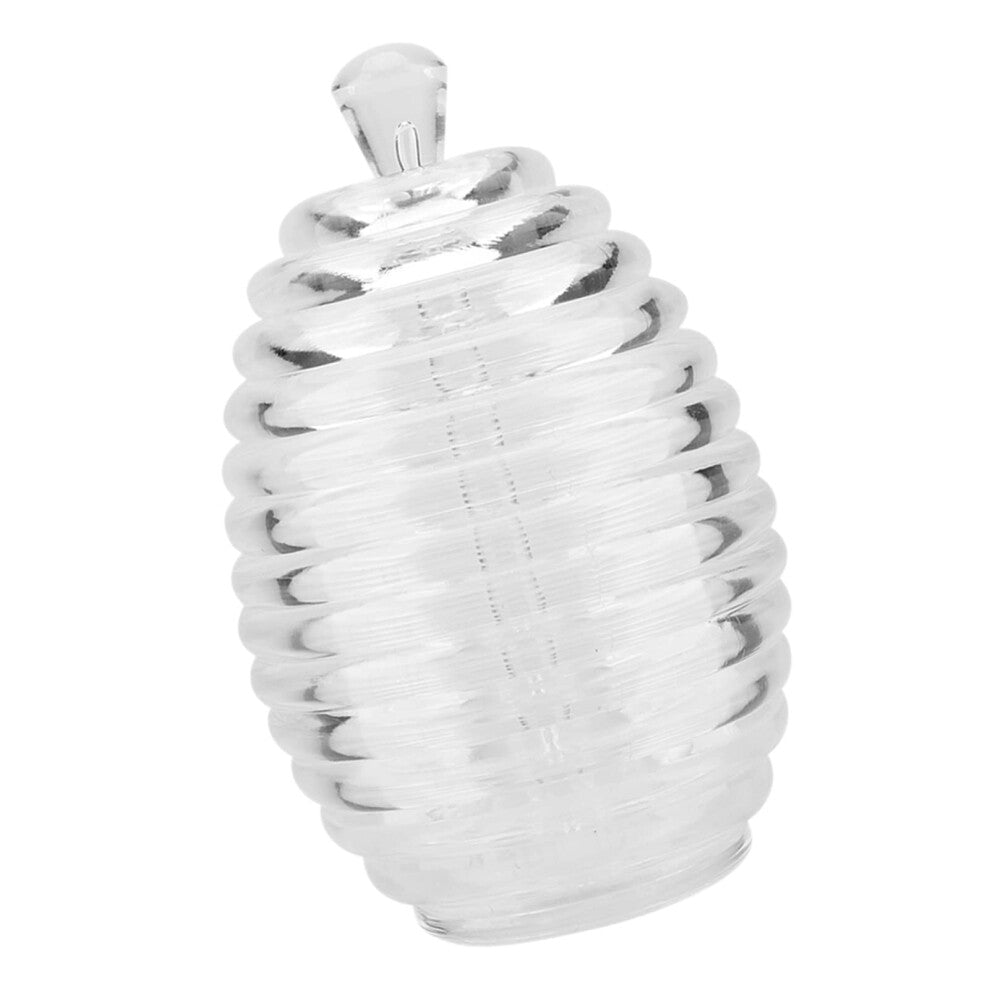 256ml Transparent Beehive-Shaped Honey Pot with Stick for Honey Storage and Dispensing, Elegant Kitchen Decor Gift