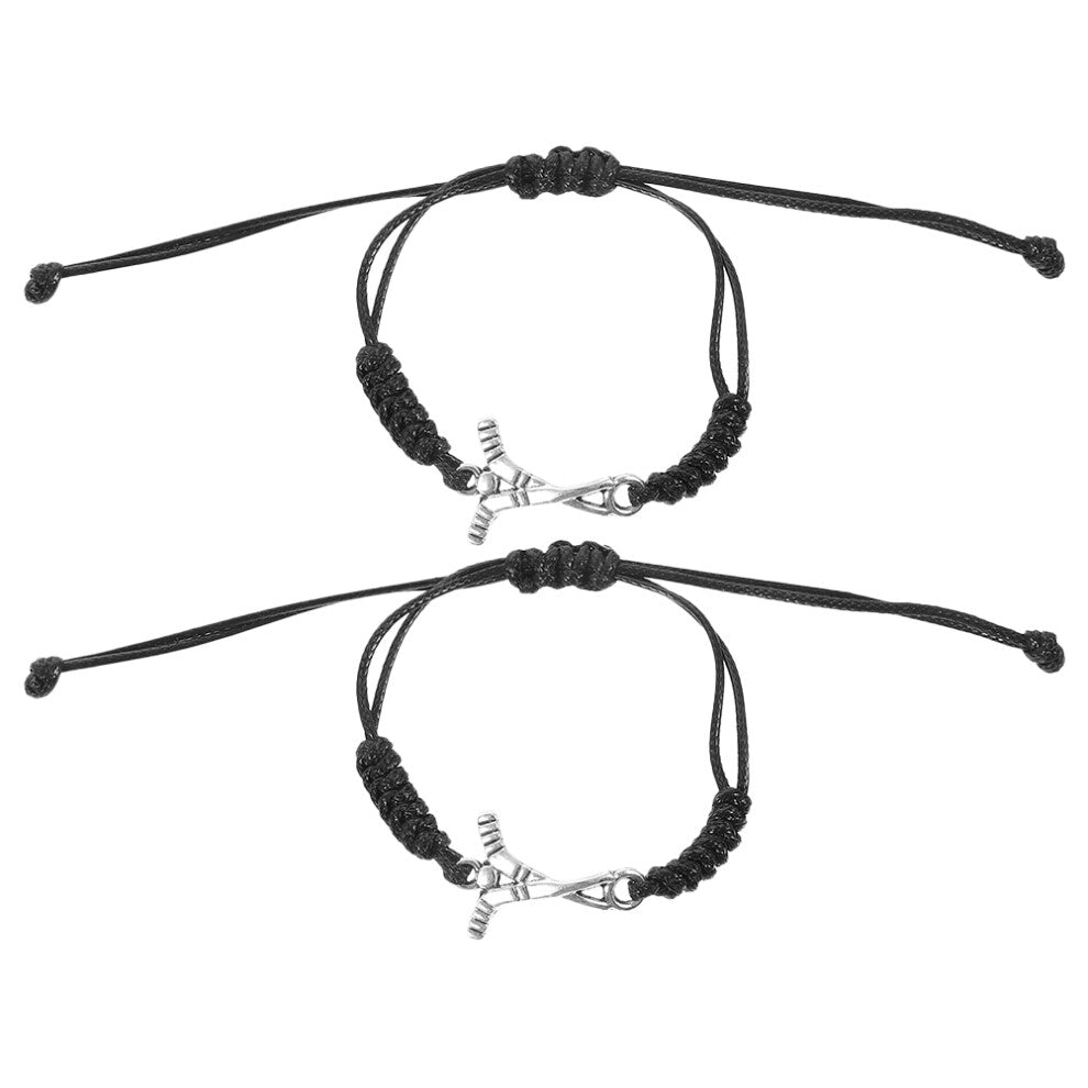 2pcs Hockey Bracelets for Kids Adults Sports Fitness Accessories