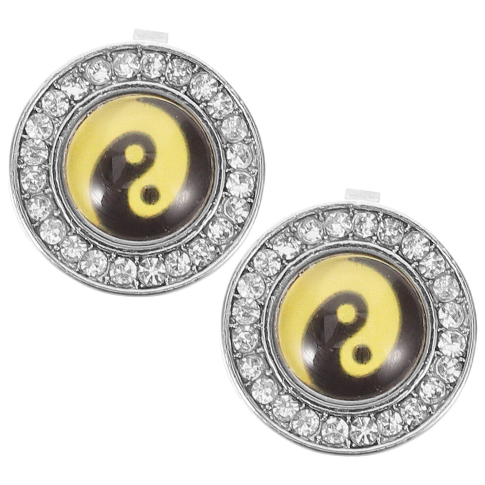 1 Pair Tai Chi Cufflink Button Covers for Dress Shirts