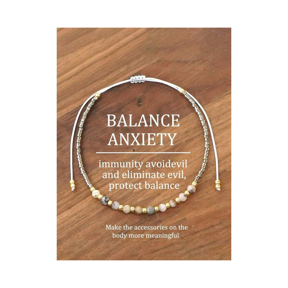 (Cream, one size) 1 pc Vintage Bohemian Style Anxiety Relief & Immune Boosting, Evil Avoiding & Balancing Bracelet - Adds Meaning To Your Body Accesso