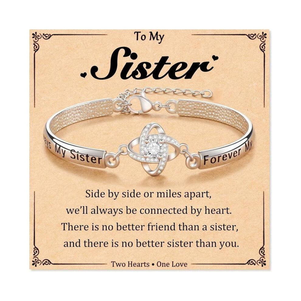 (Silver, one-size) Fashionable Elegant High-End Silver Bracelet, Suitable For Sister,  Great Gift For Anniversary, Christmas, Thanksgiving, Valentine'