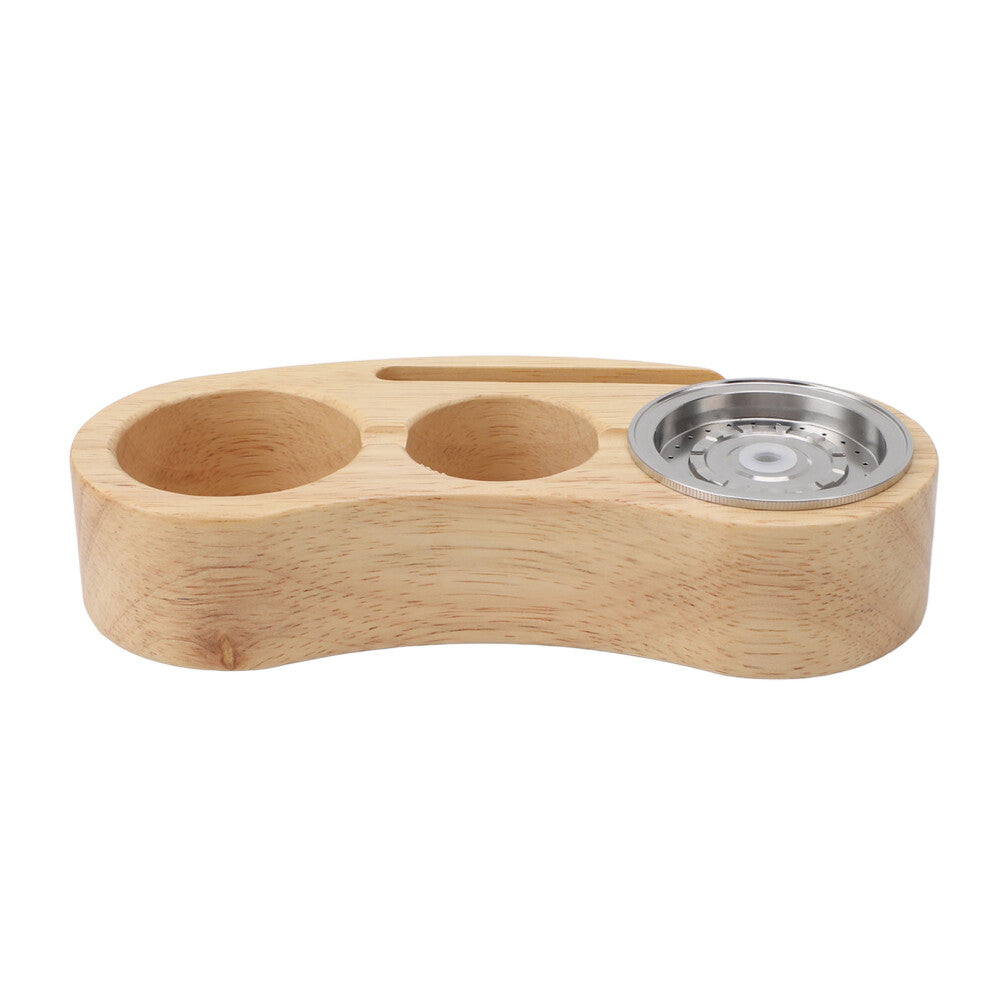 Wood Coffee Capsules Holder, Space-Saving Rack, 17.6x7cm
