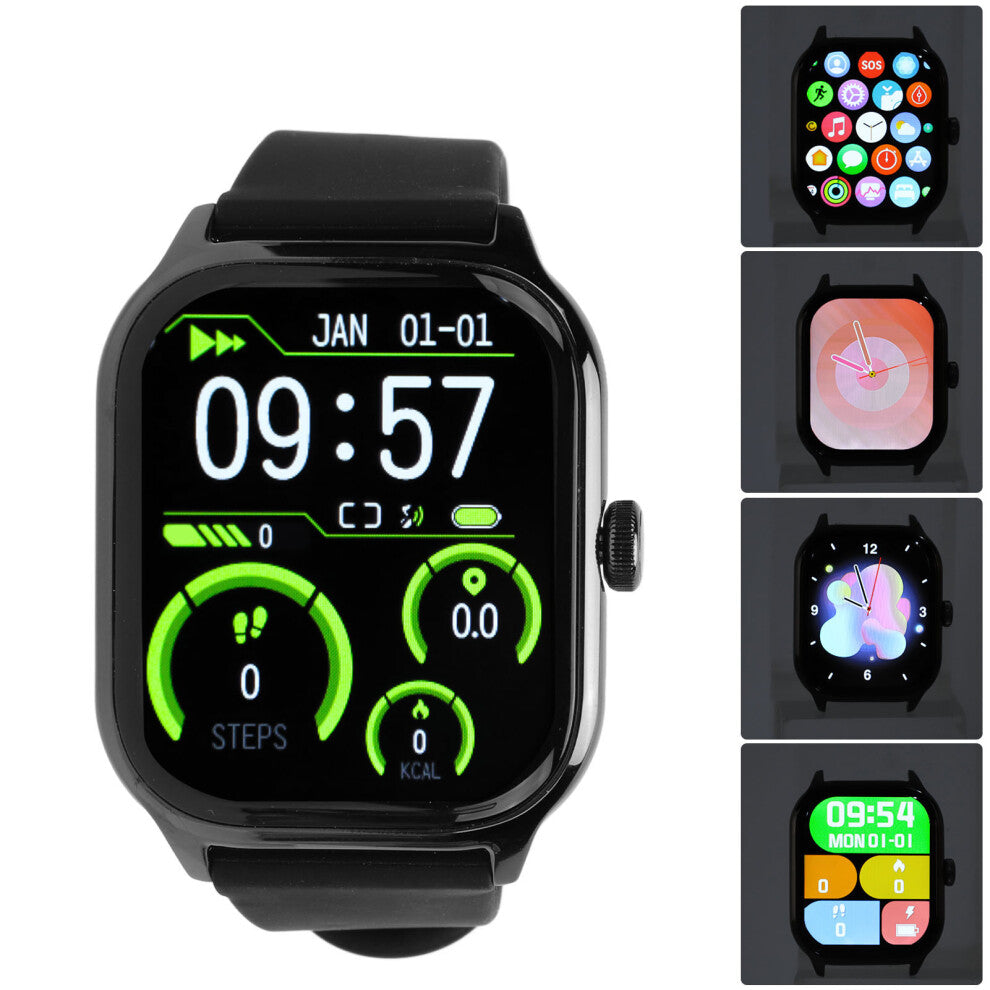Smart Watch 2.1in Touch Screen Fitness Tracker, Sleep & Health Monitoring