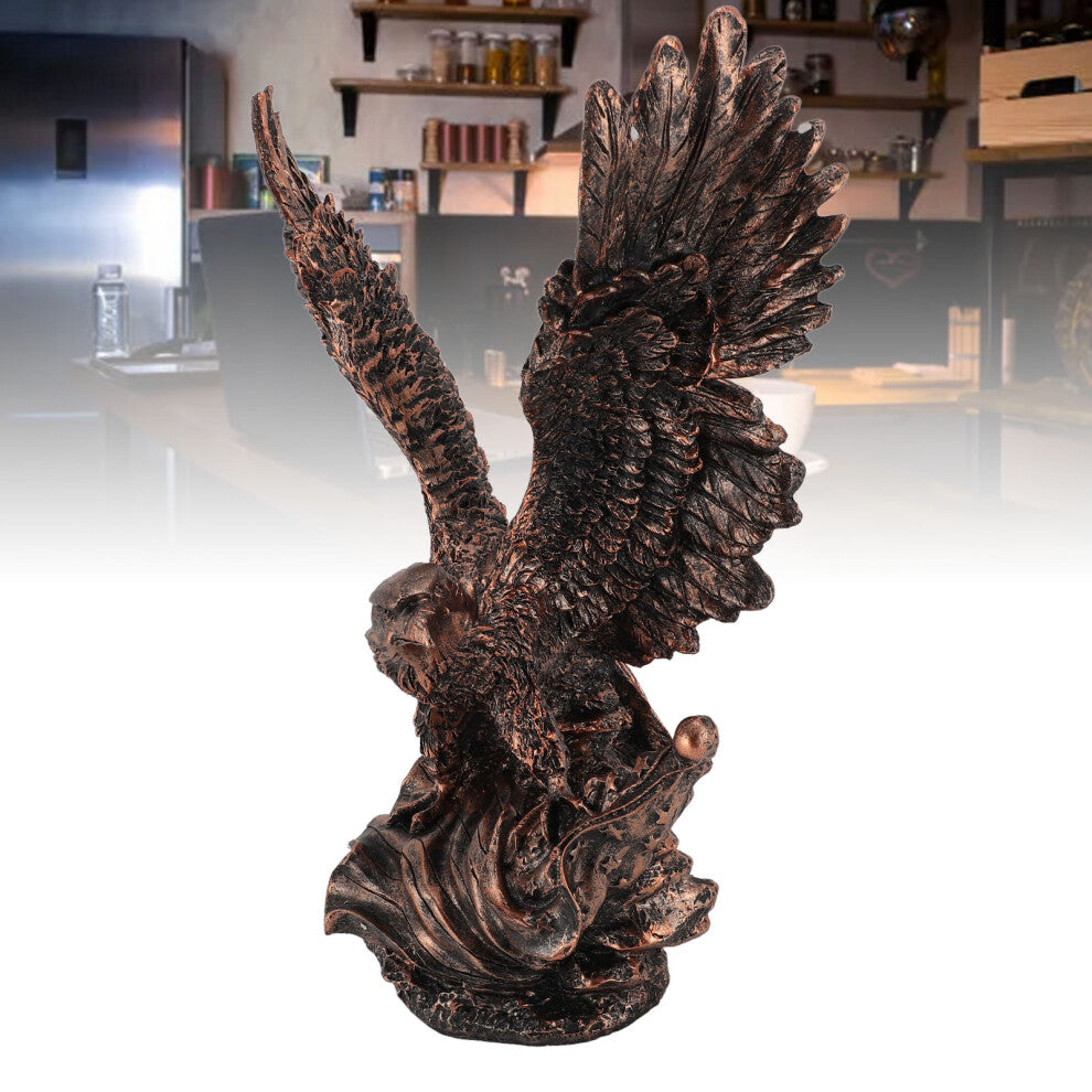 Eagle Resin Statue Sculpture – Modern Desktop Animal Ornament, 15cm