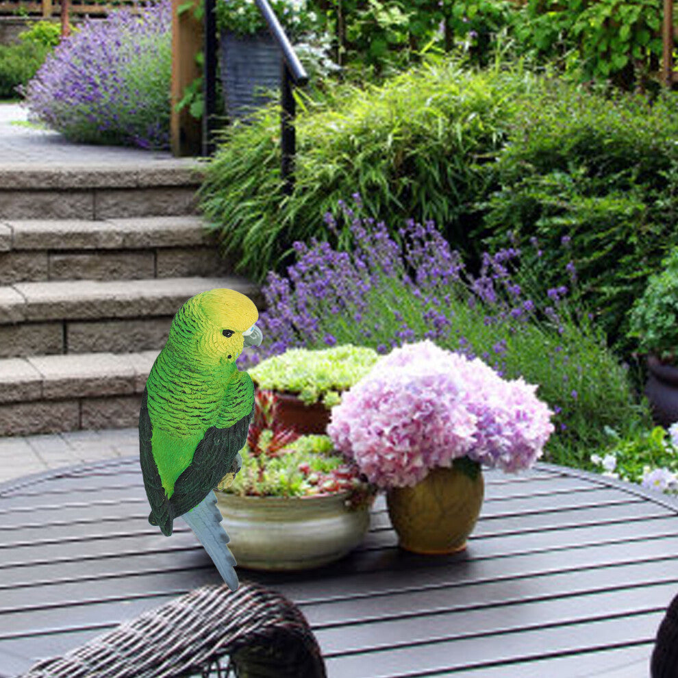 Resin Parrot Garden Bird Statue, Vivid Wall Decor BS38065