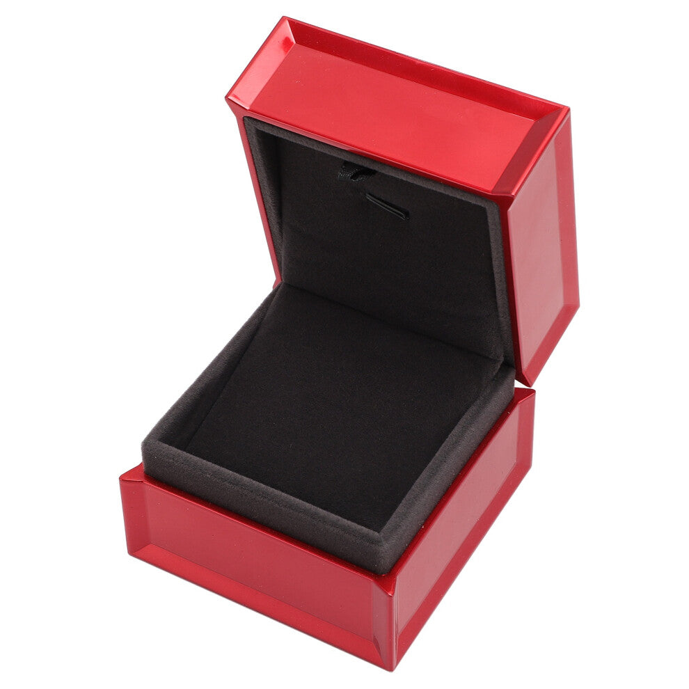 Red Velvet Pendant Necklace Gift Box, 8x8x7cm Jewelry Storage