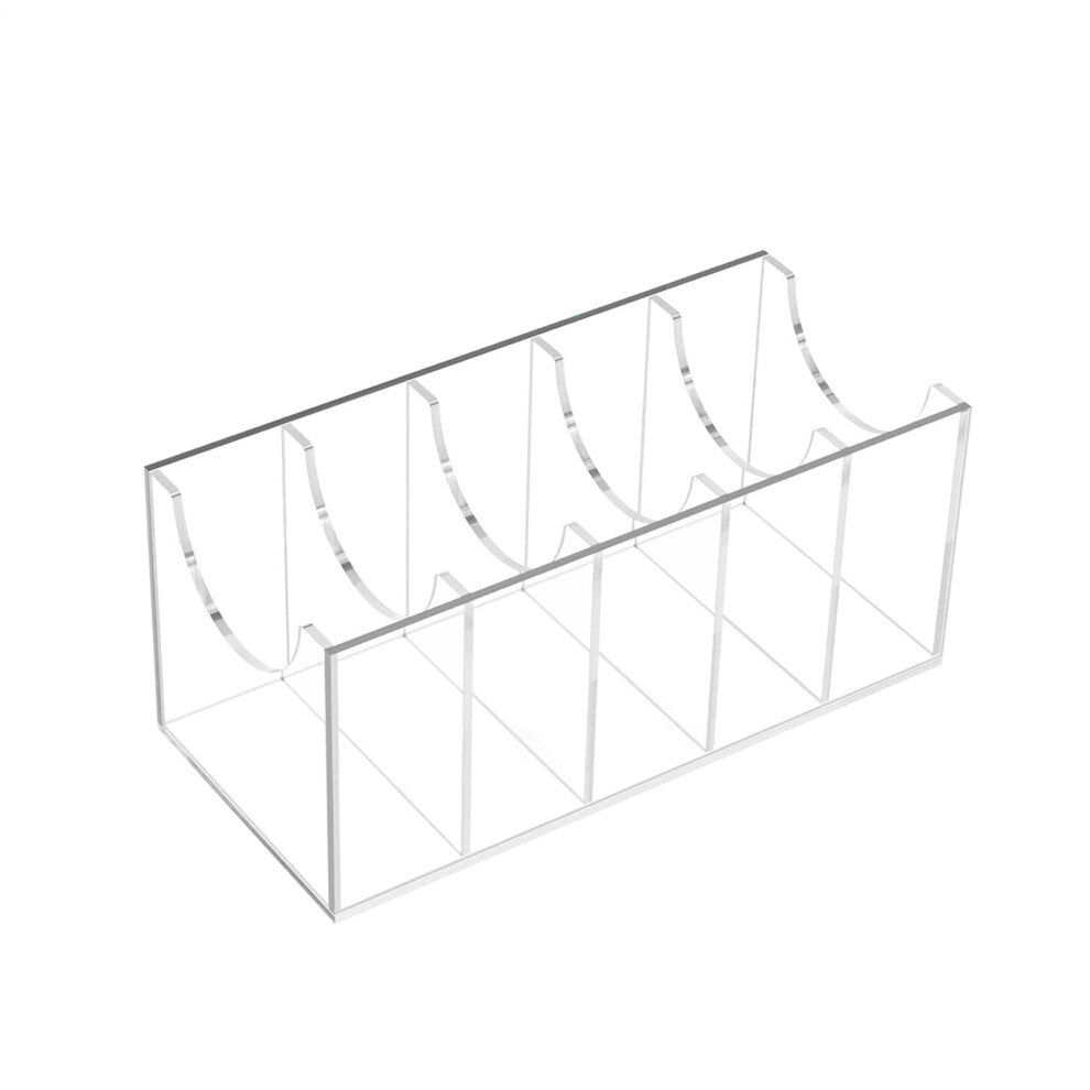 Belt Organizer For Men Acrylic Storage Case 5 Grid Multi-Purpose Tie Rack For Scarves Necklaces Clear Display