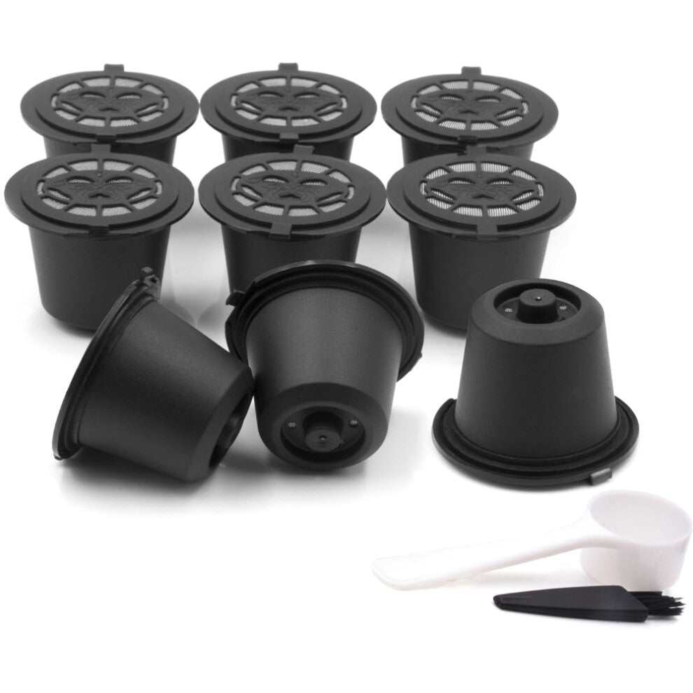 for Coffee Capsule Shell Reusable Filling , 9PCS, Black
