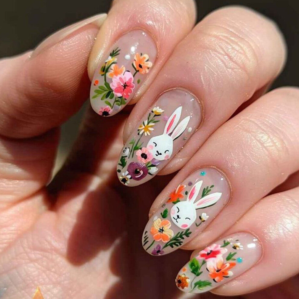 Easter Nail Glossy Acrylic Nail Manicure Decoration for Work