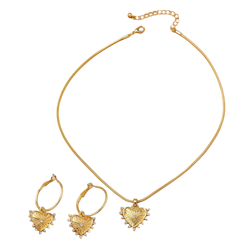 Dangle Earrings Set Alloy Texture Suitable for Both Youthful