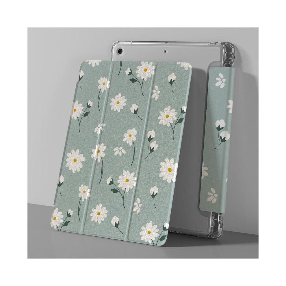 (Multicolor, Ipad Pro (11-Inch)) Daisy Pattern Tablet Case with Pen Slot, 1 Count Shockproof Tablet Protective Cover, Tablet Accessories Compatible wi