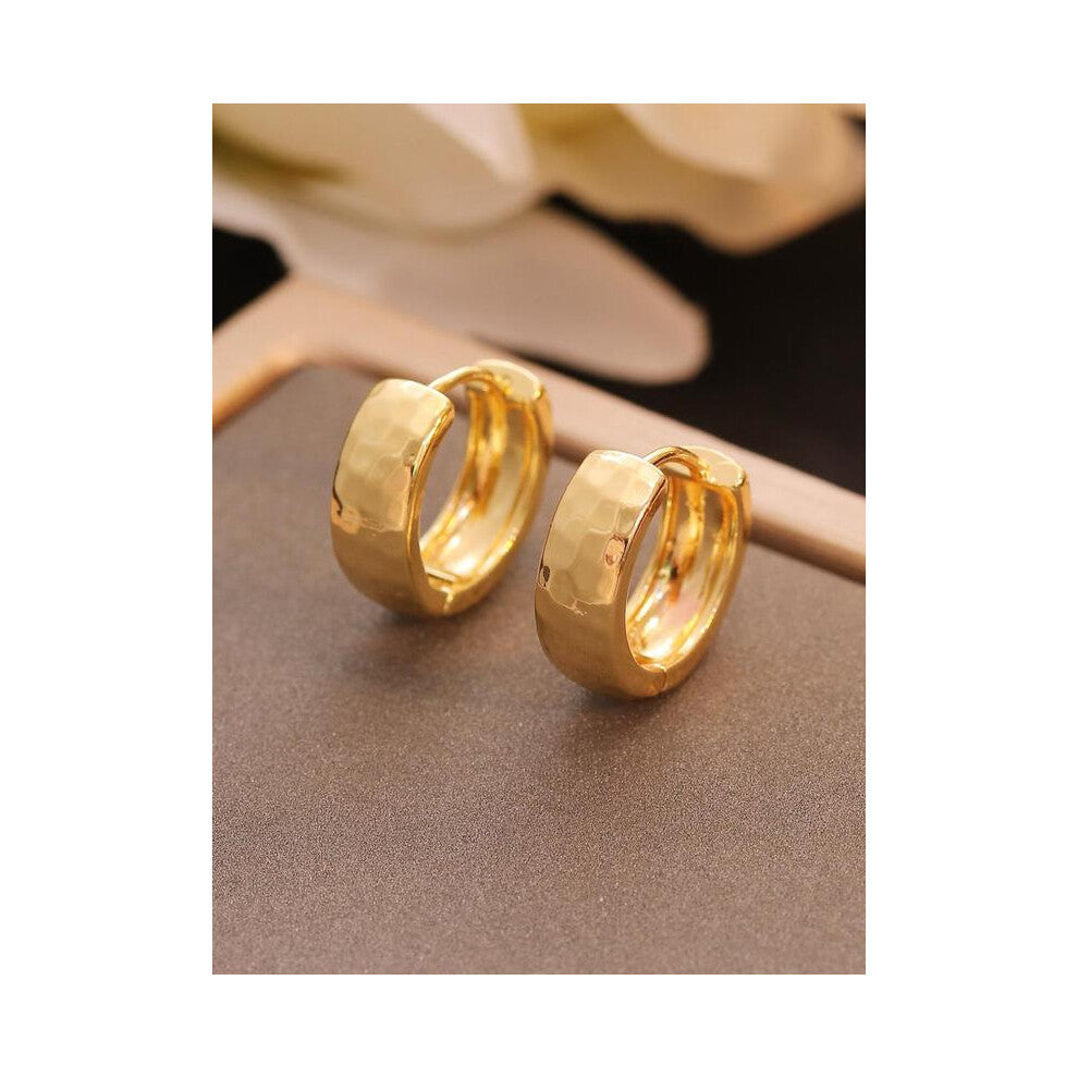 (Golden, one size fits all) Simple Hoop Earrings, Fashionable Jewelry for Women, Daily Clothing Decor, Trendy All-match & Exquisite Jewelry for Birthd