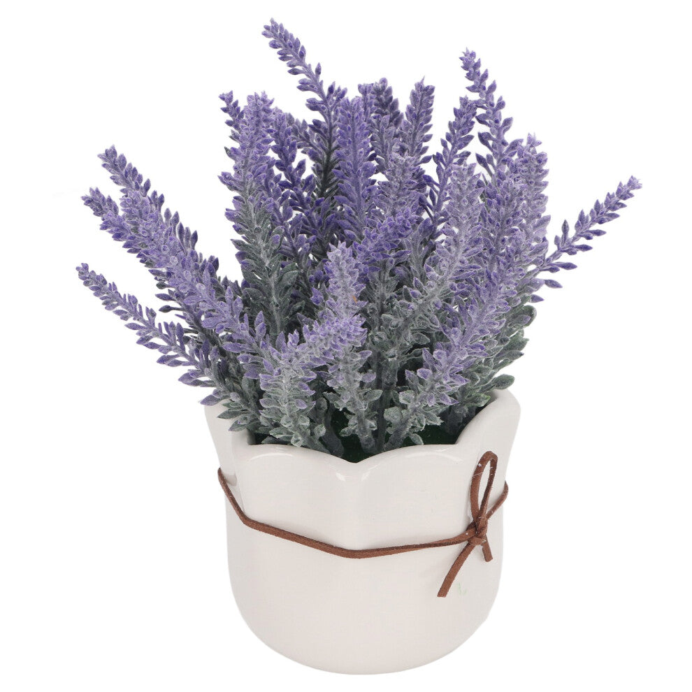 7146C Mini Potted Fake Plants - No Maintenance Decor for Home & Office