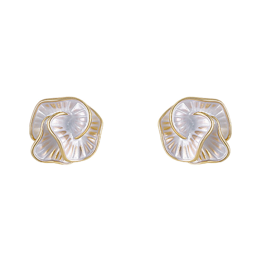 Trendy Camellia Studs Earrings for Adding Elegant Charm to Any