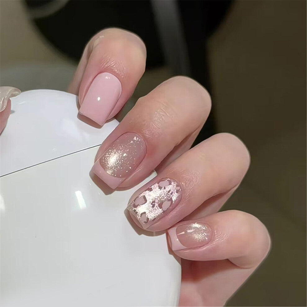 Comfortable Leopard Print Press On Nail Glitters False Nail for