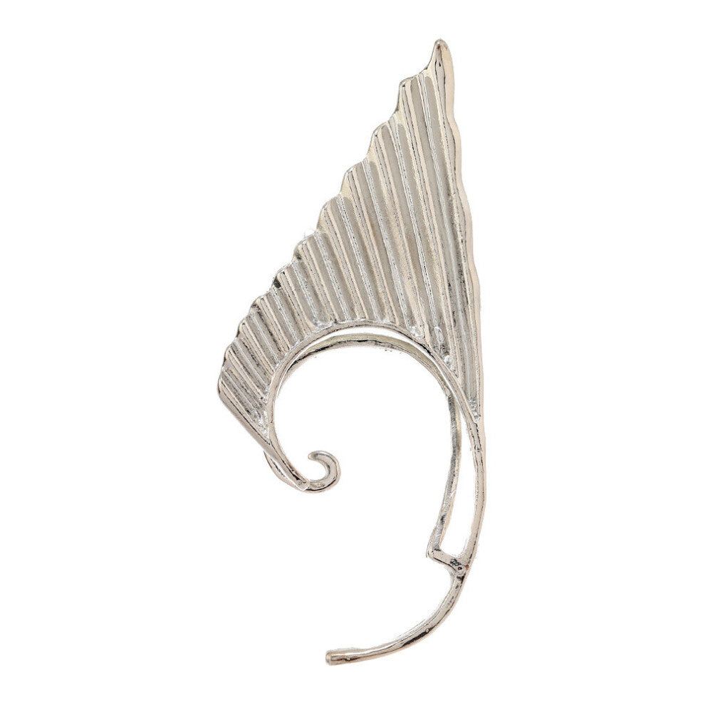 (GlossyLeftEar) Creative European Fashion Pearl Elf Earrings With Alloy Material For Women