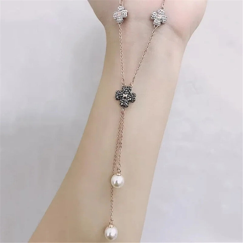 (Necklace1) Original 2025 Clover Necklace Fine Jewelry Sets for Women Charms Clover Necklace Earring Flowers Ring Bracelet Party Accessories