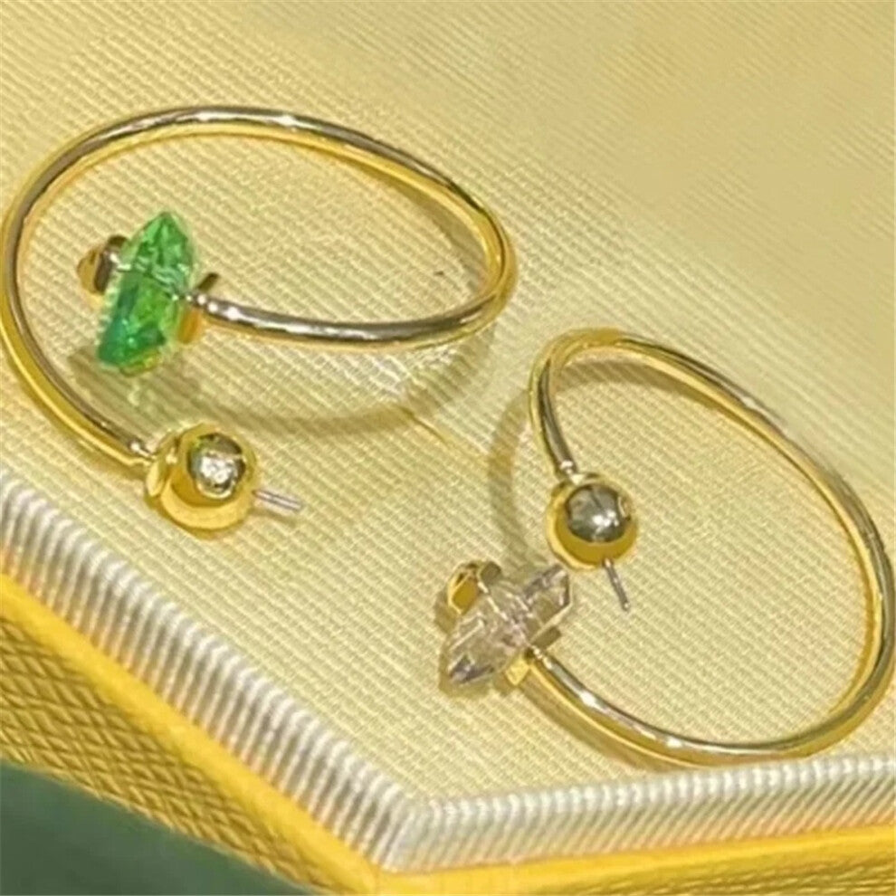 (Dark Khaki) Original Bamboo 2025 NEW Luxury Fashion Fine Jewelry Set for Women Bamboo Necklace Earrings Bracelet Ring Party Accessories